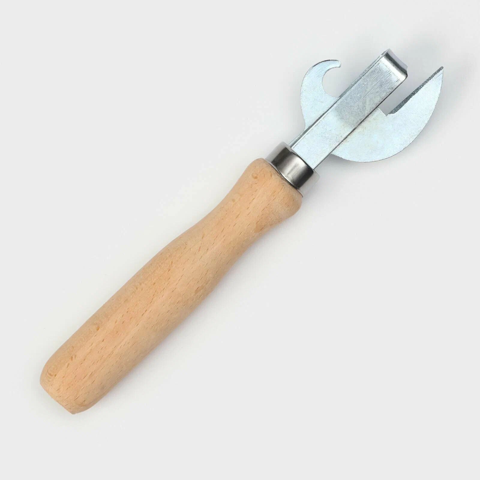 Открывалка сварная для банок консервных / консервный нож с дер. ручкой