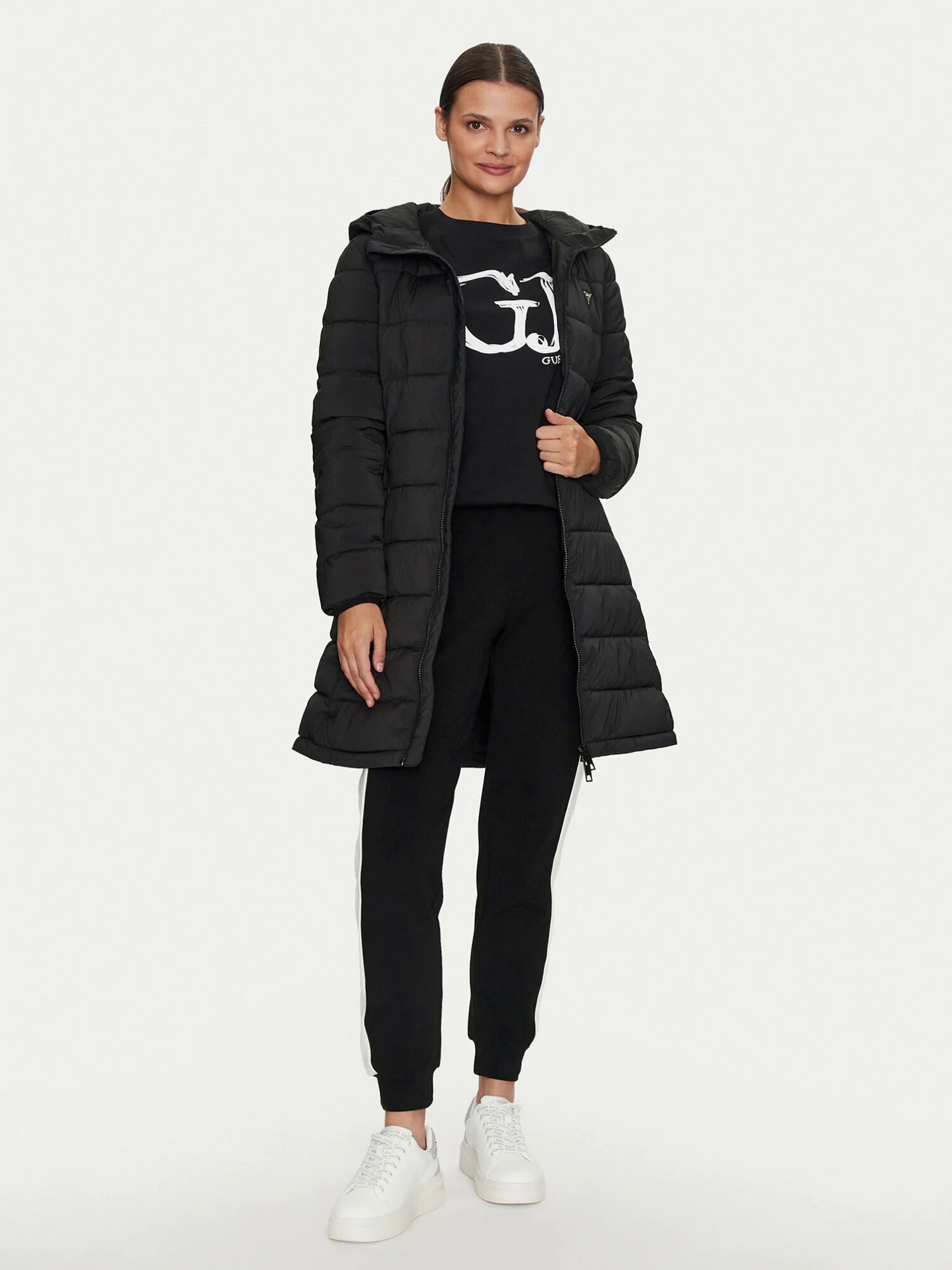 Куртка GUESS 
NEW ALETA LONG PUFFER JACKET — фото 2
