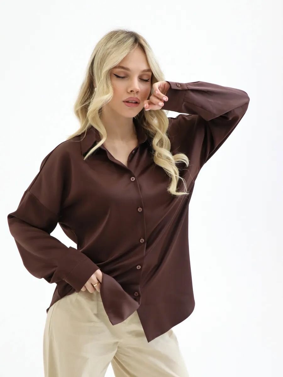 Рубашка Lady Gina атласная — фото 2