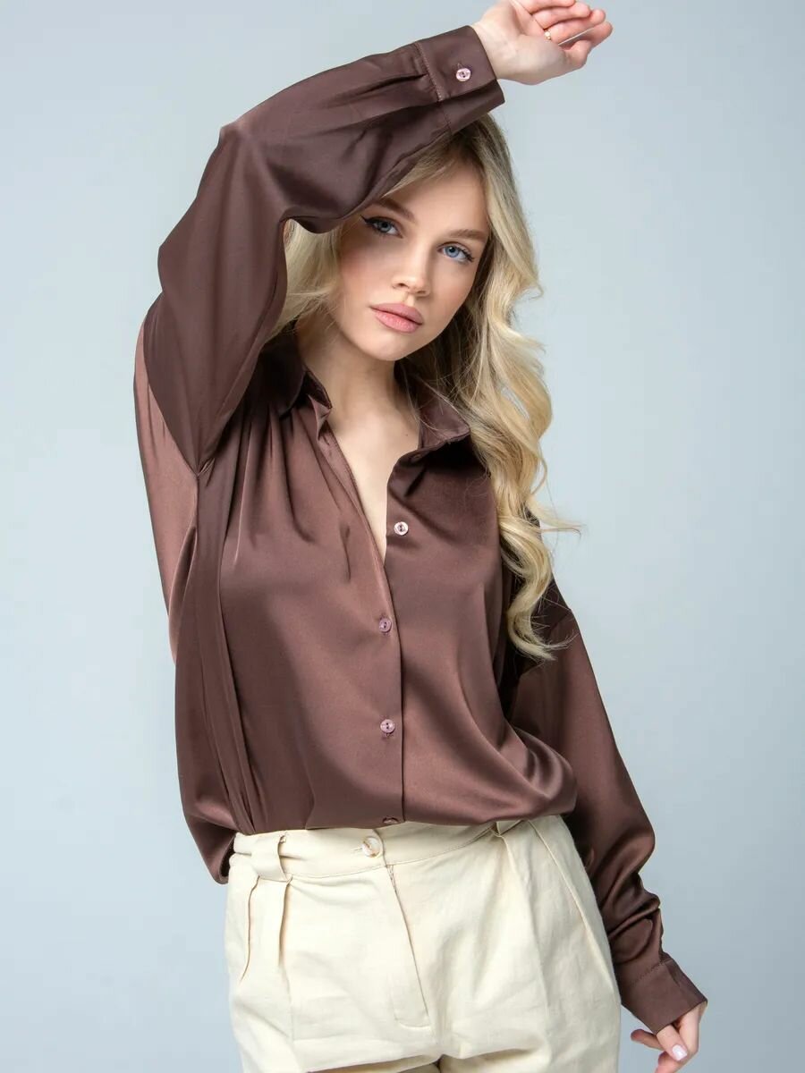 Рубашка Lady Gina атласная — фото 1