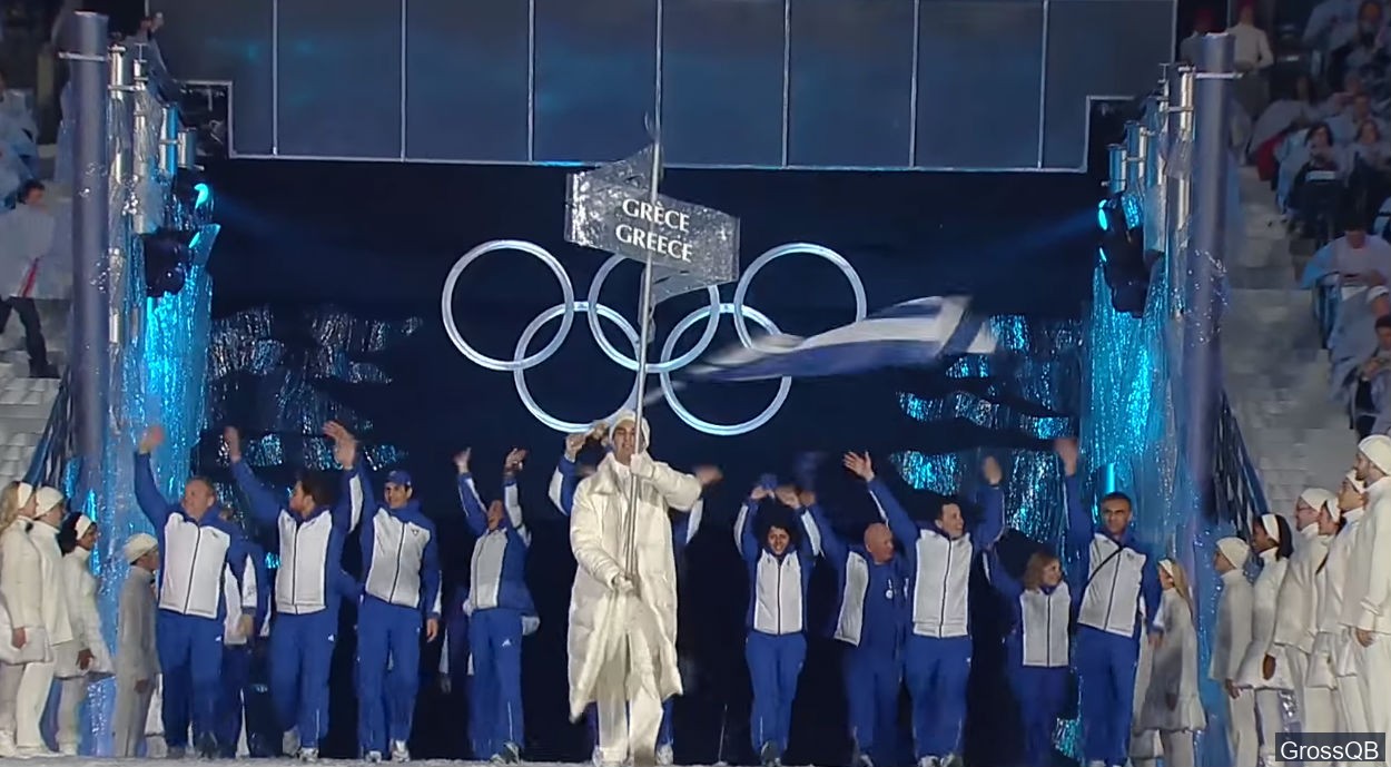 Сборная греции на открытии олимпиады 2010