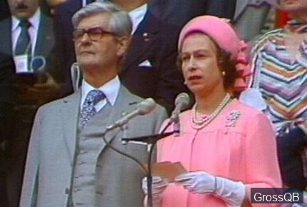 Британская королева открывает олимпиаду 1976