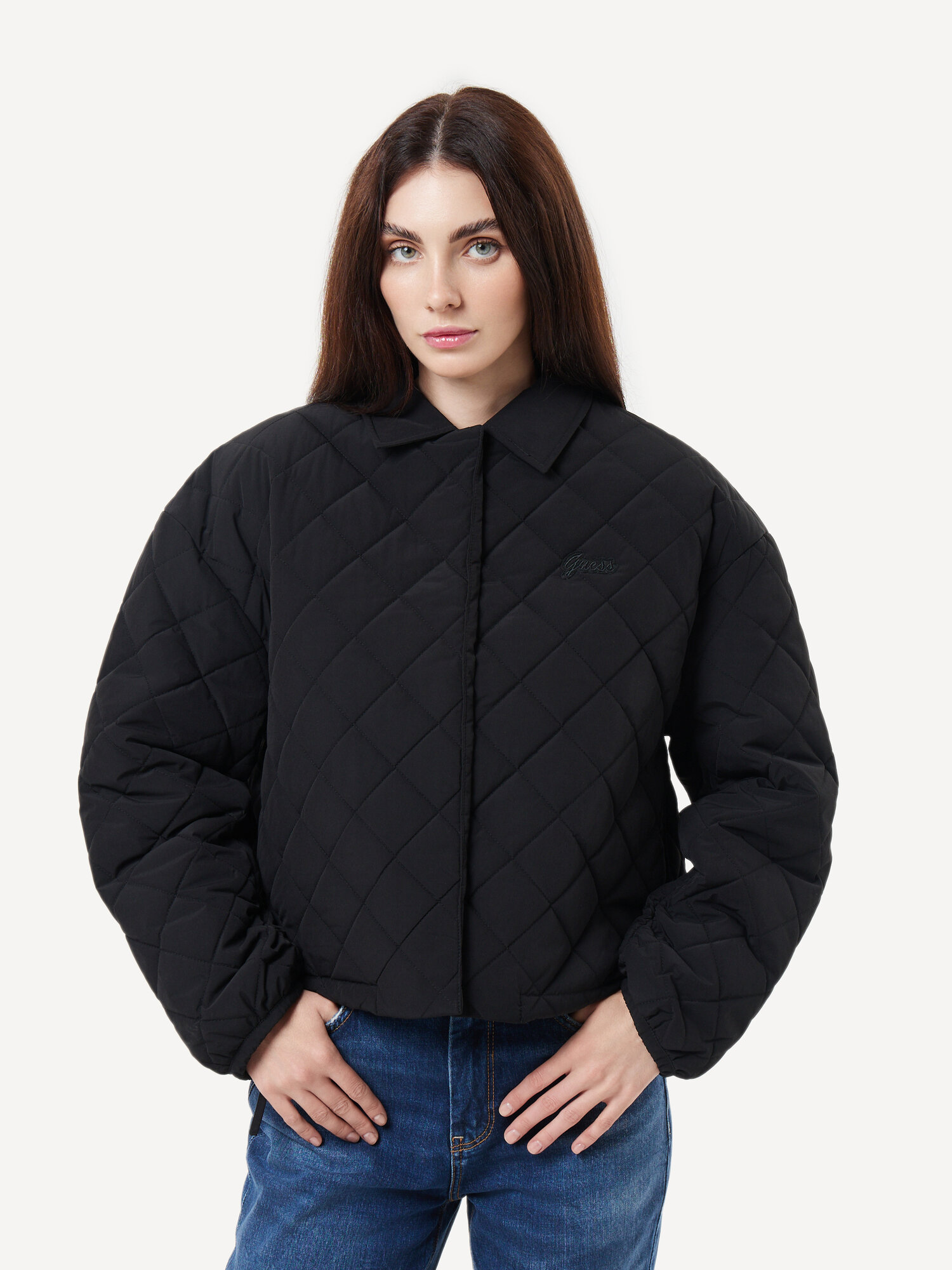 Куртка GUESS BIANCA PUFFER QUILTED JACKET — фото 1