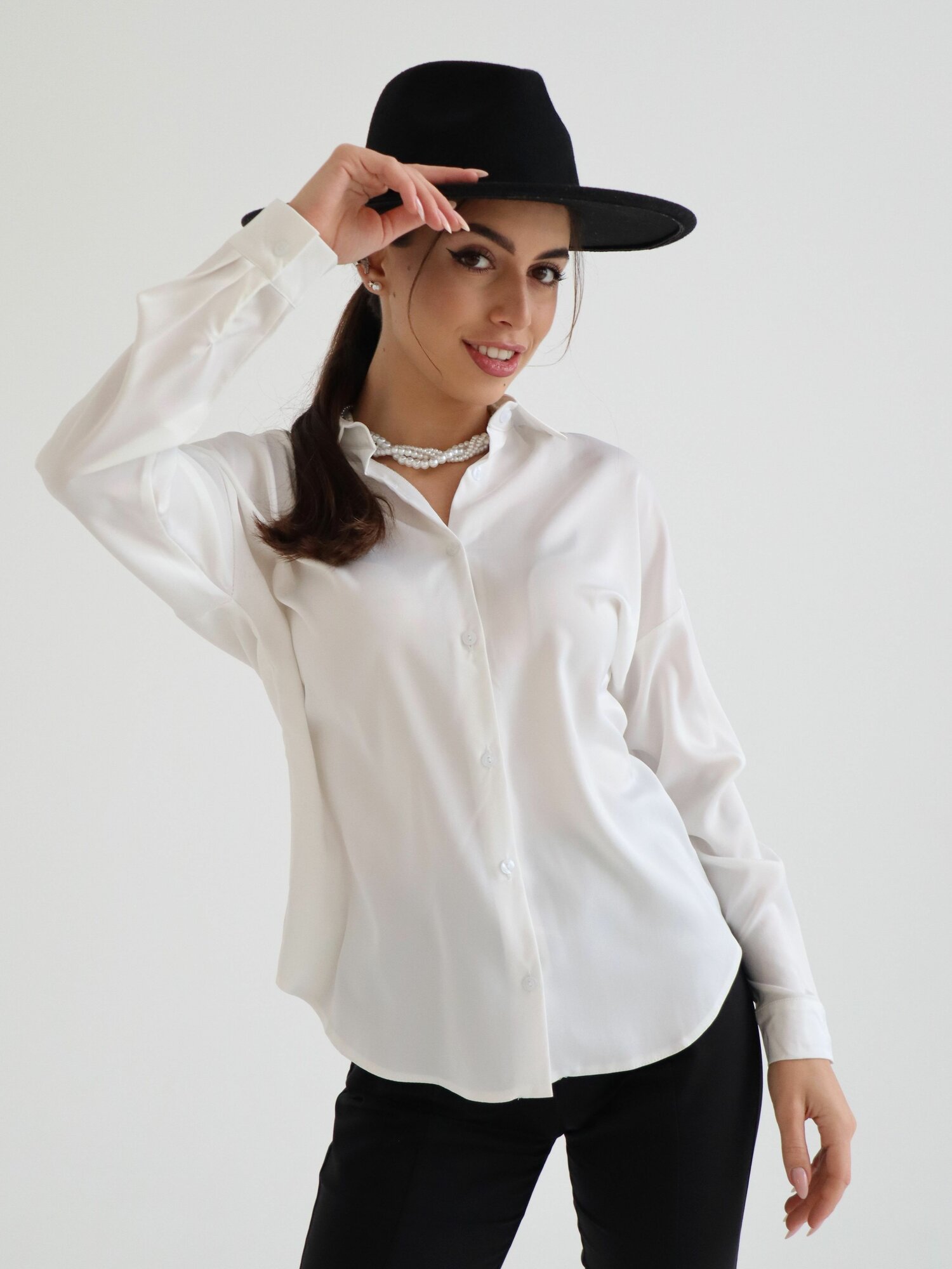 Рубашка Lady Gina атласная — фото 1
