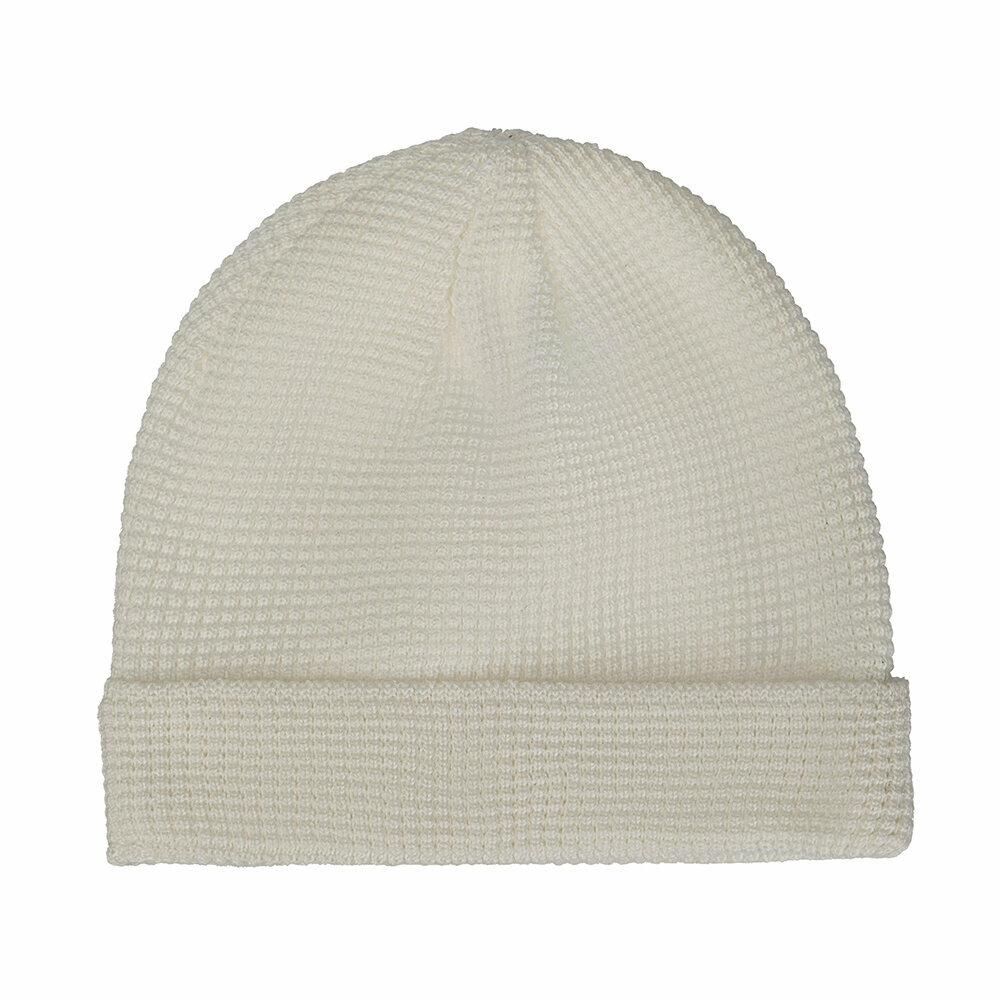 Шапка RUNNING RELIGION ONE LAYER WATCH BEANIE LOGO white для мужчин и женщин — фото 2
