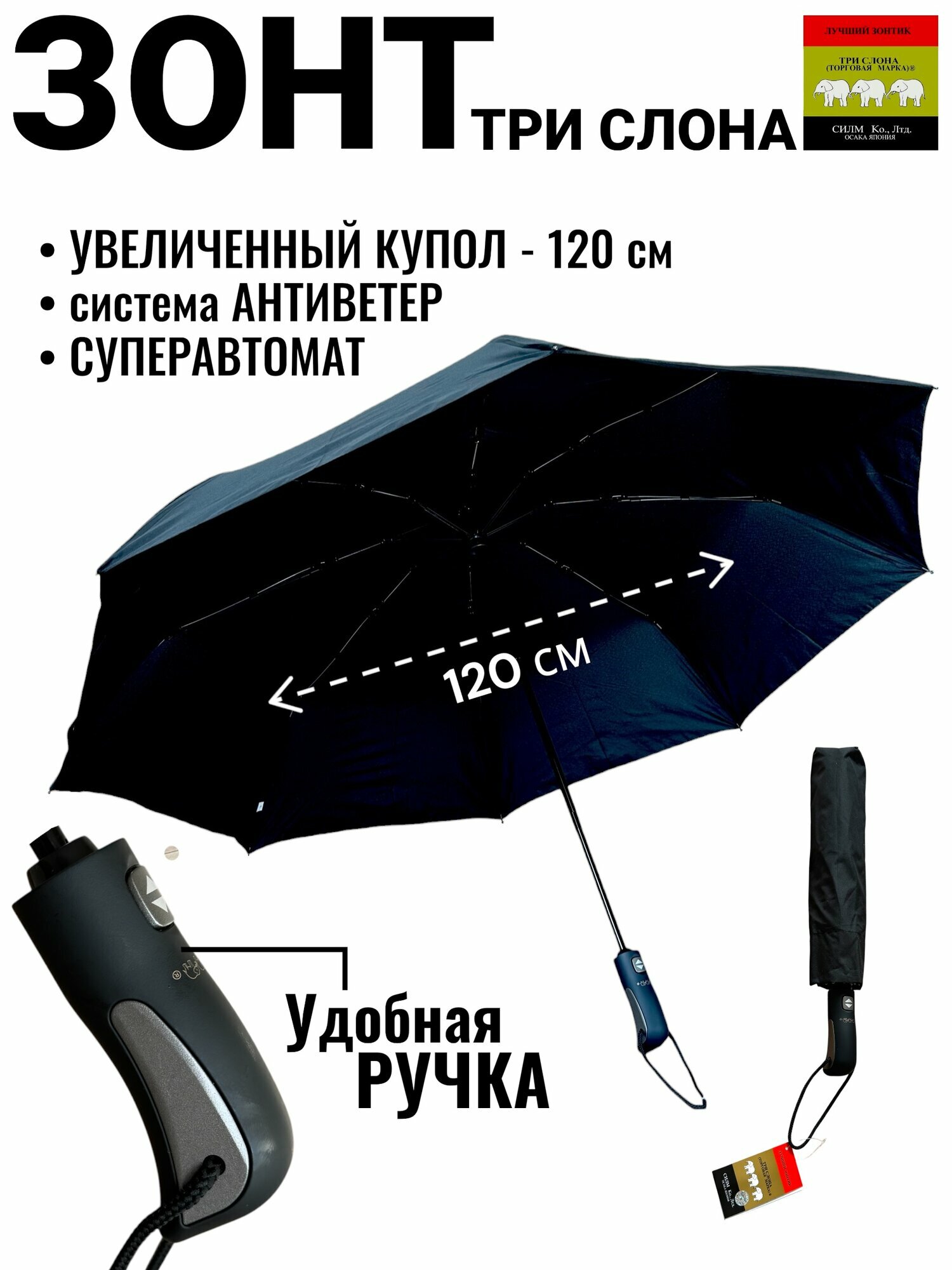 Смарт-зонт Три слона