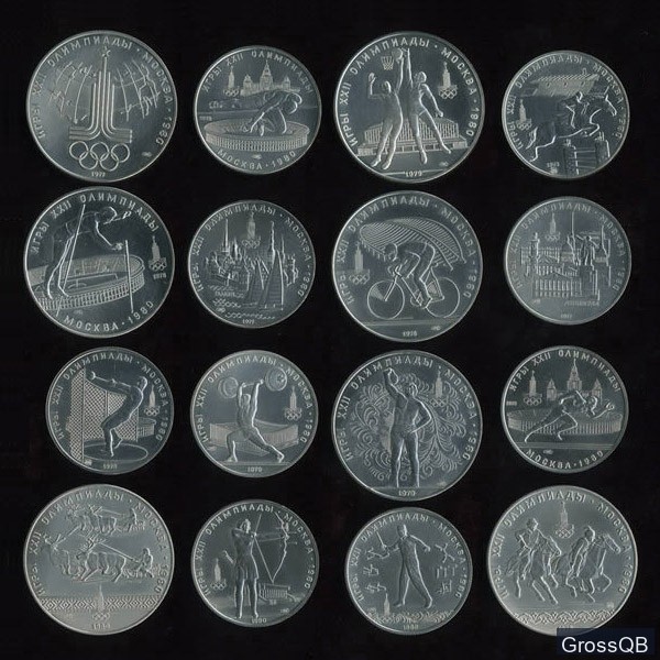 Олимпийские монеты 1980