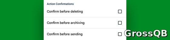 Gmail для Android: новые подтверждения