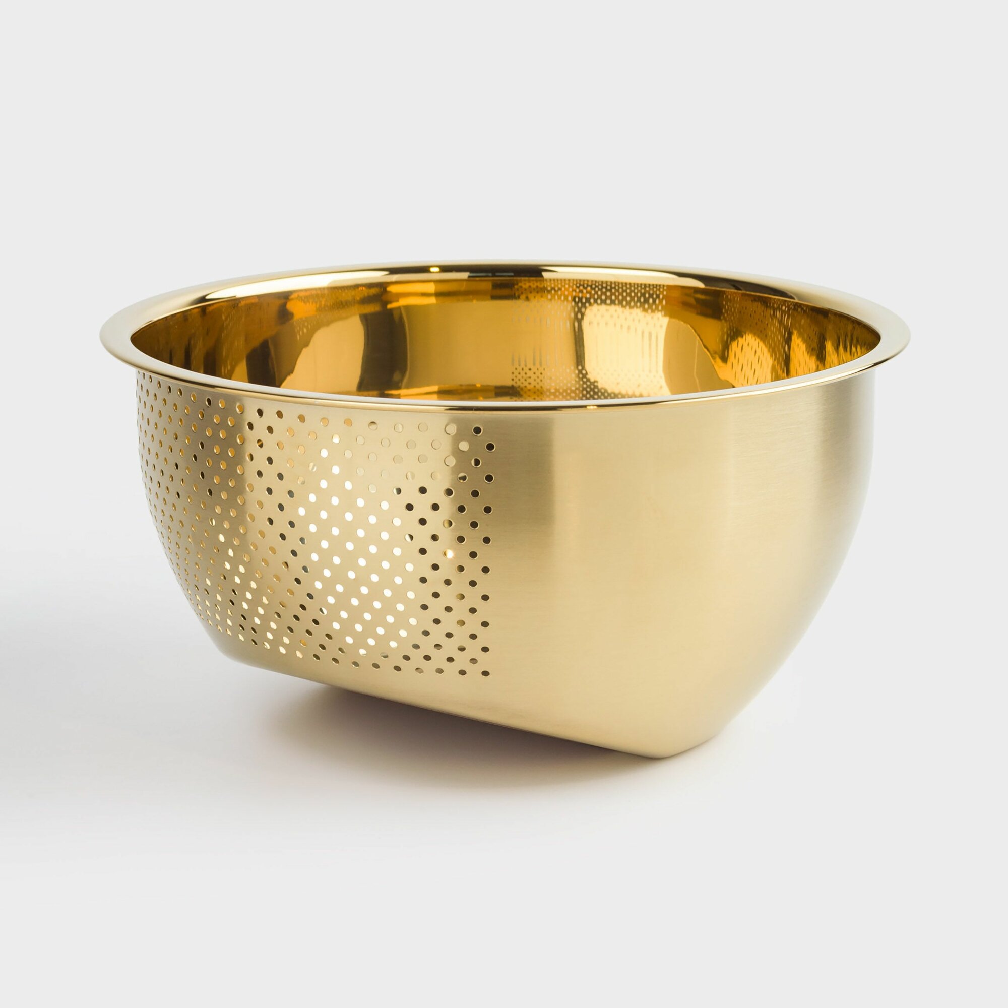 Миска-дуршлаг, 23 см, сталь, золотистая, Classic gold, Kuchenland