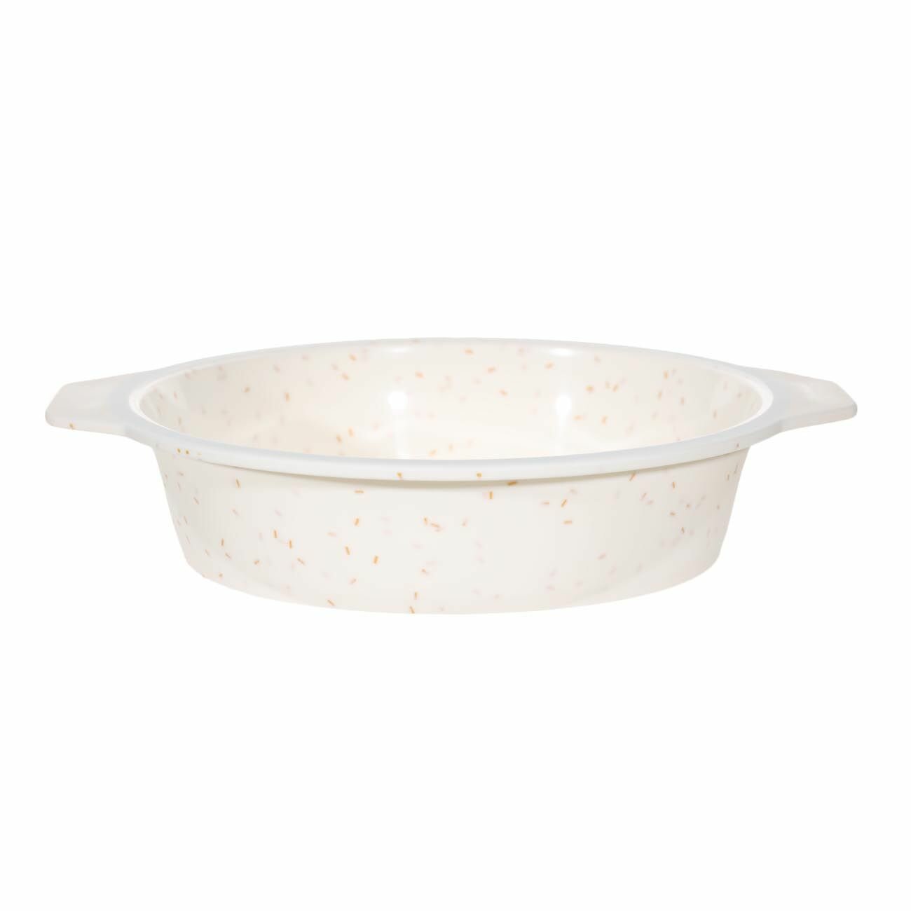 Форма для выпечки, 25 см, силикон/сталь, круглая, молочная, в крапинку, Bakery speckled