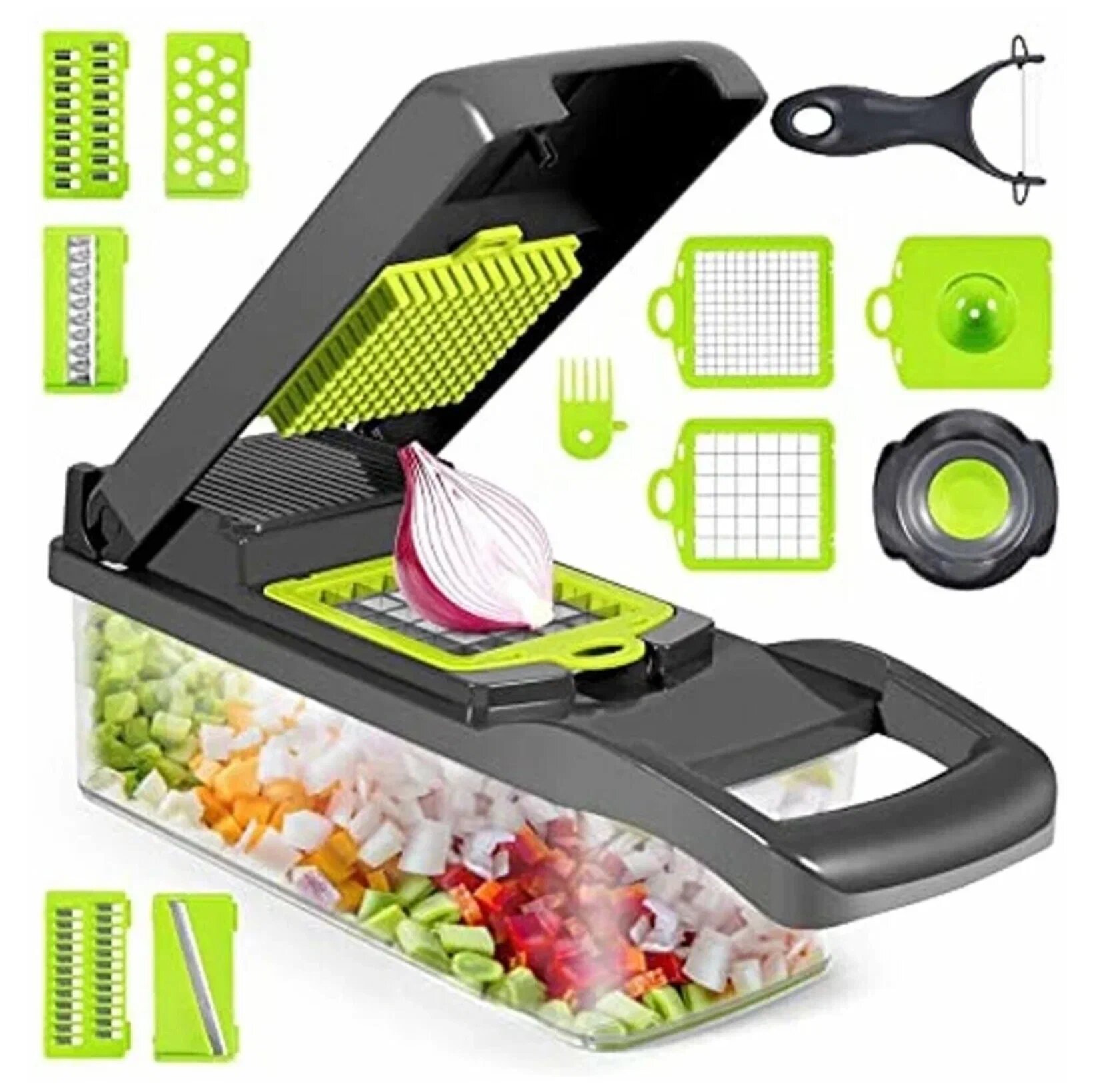 Овощерезка, Терка для овощей, Овощерезка 14 в 1, Измельчитель Veggie slicer