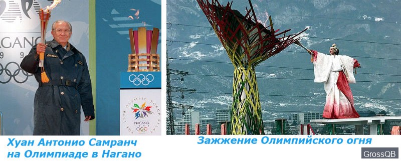 Олимпийский огонь в Нагано