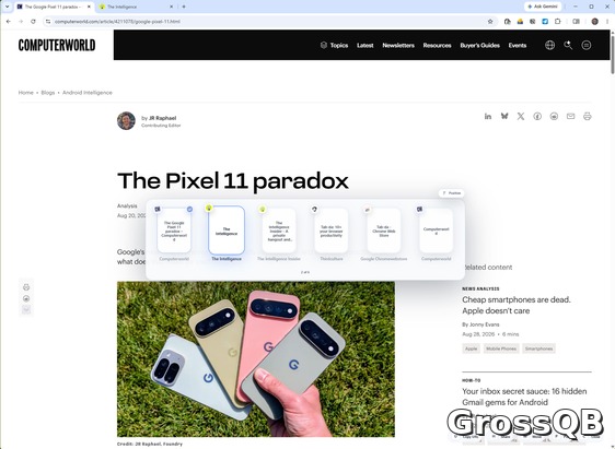 Chrome: новая функция переключения между вкладками с помощью Tab