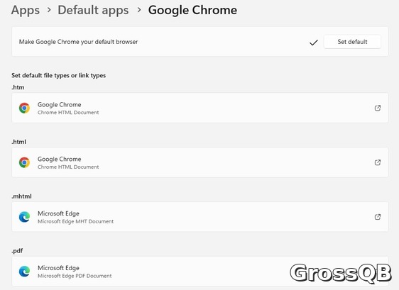 Chrome стал браузером по умолчанию, но некоторые типы файлов по-прежнему открываются в Edge