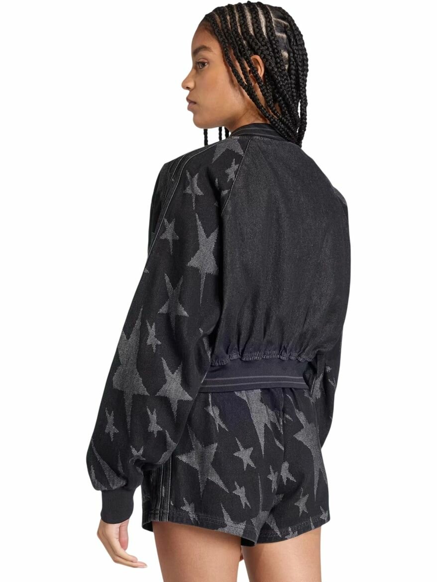 Бомбер adidas SST Denim Graphic Varsity Bomber Jacket W — фото 2