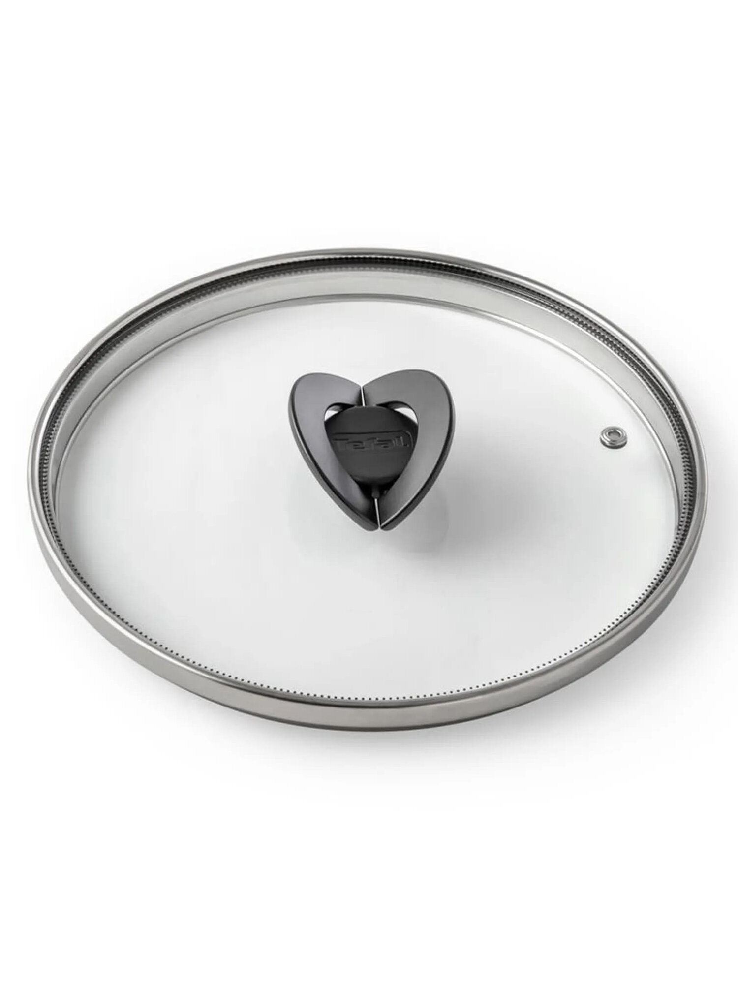 Крышка стеклянная 28 см Tefal Butterfly 04199728 со складной ручкой для сковороды, кастрюли или сотейника — фото 2