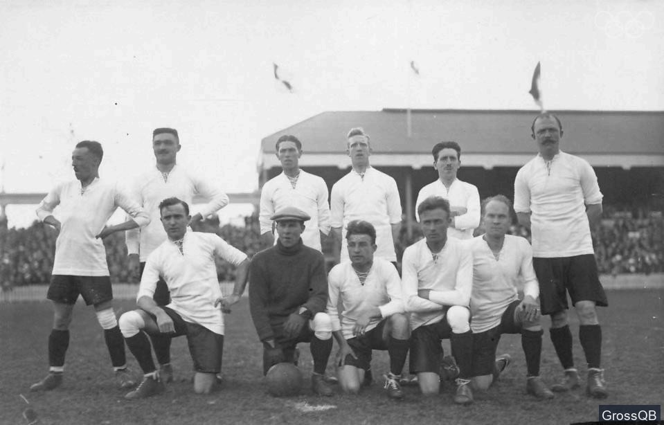 Сборная Бельгии чемпион Олимпиады 1920