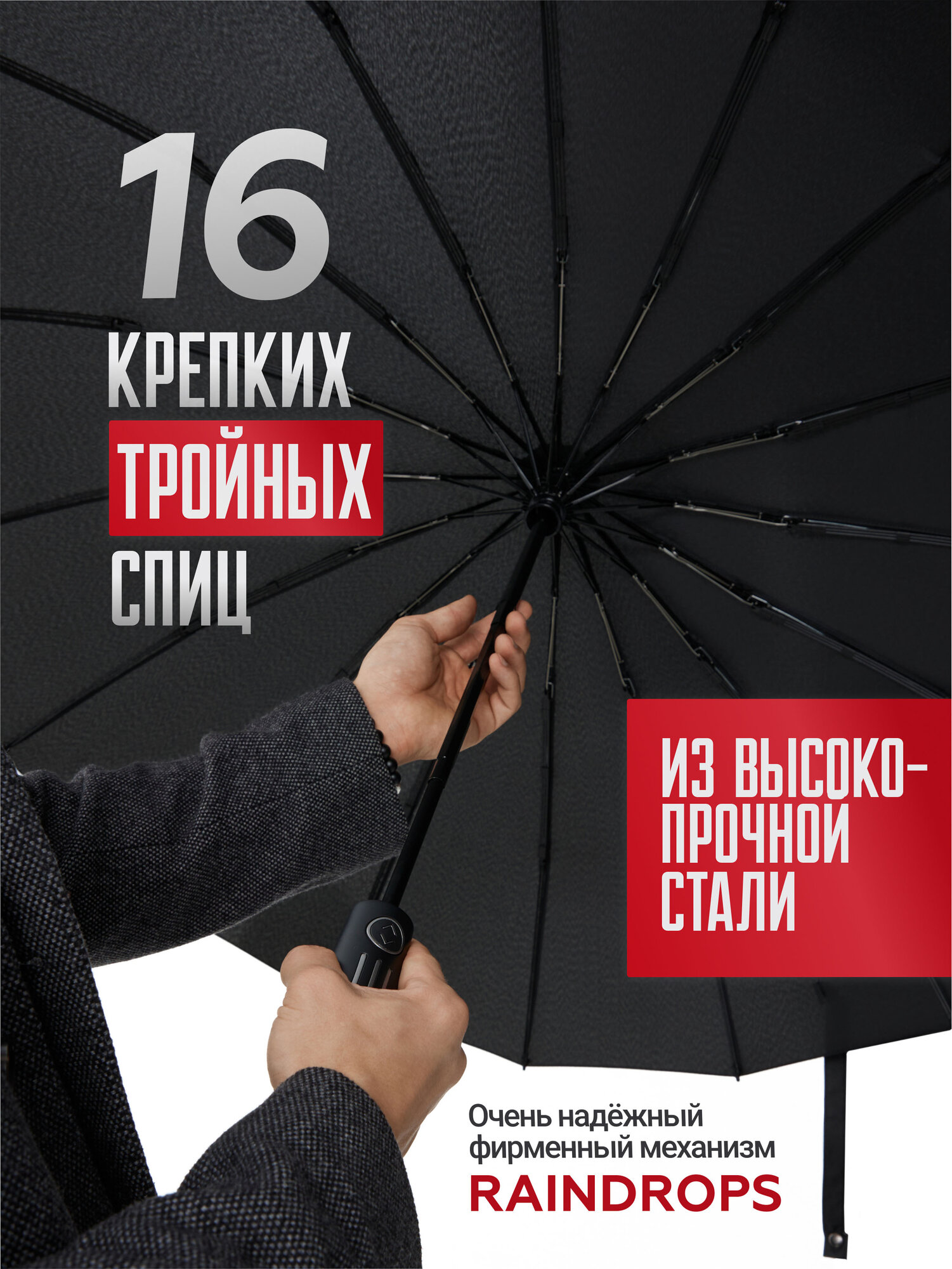 Смарт-зонт RAINDROPS — фото 2